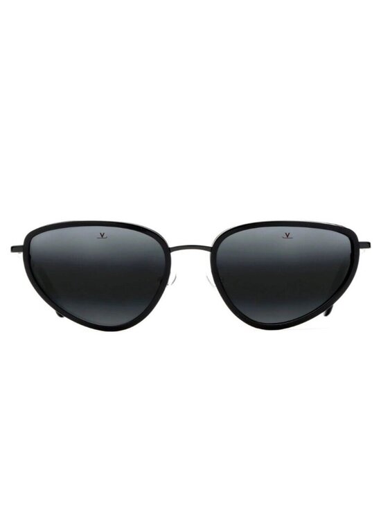 Vuarnet Storm VL2203 0002 59mm Oval Cat Eye Sunglasses in Black - Made in France main image 4